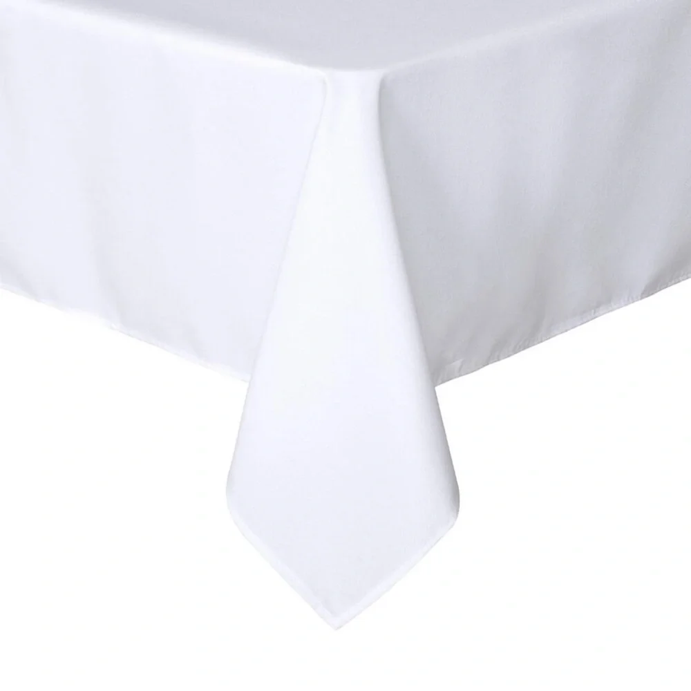 28. White 60x84 Tablecloth - Picture 7 of 13